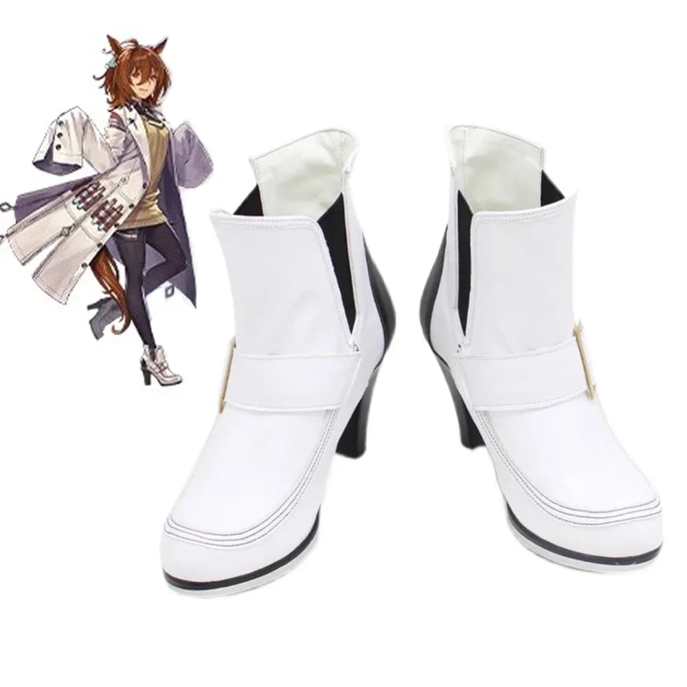 Game Shoes Umamusume:Pretty Derby Agnes Tachyon Cosplay Boots Halloween Costume Accessories Props Made