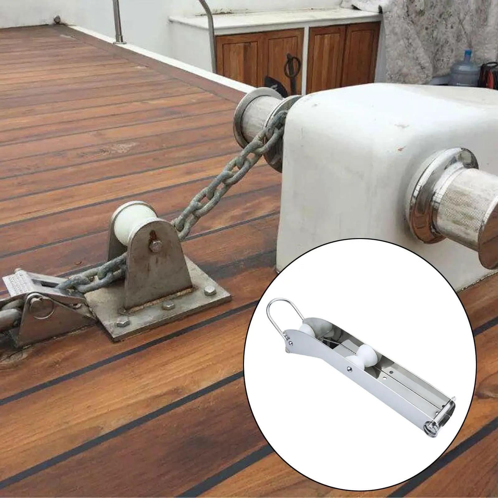 Accessorio per rullo di ancoraggio per prua per barca Pratico supporto per staffa hardware
