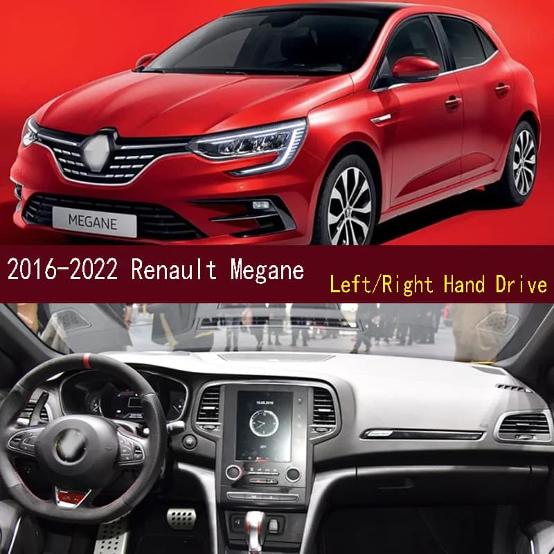 For 2016-2022 Renault Megane IV B9A Dash Zerbino Dash Cruscot Cover Dashboard Tools Panel Solar Protection Pad Ornaments