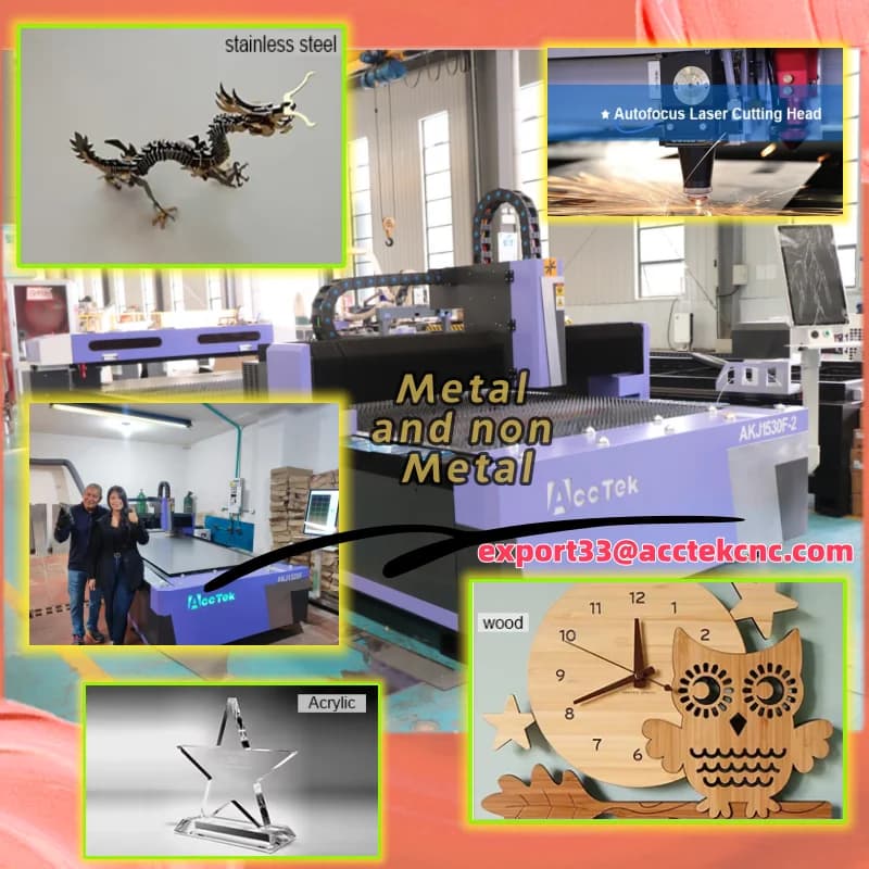 Double Head 2000W 3000W 6kw 1530 2040 Laser Cutting Machine Co2 Laser Cutting Machine for Metal Laser Engraver Steel Iron Acrylic Aluminum