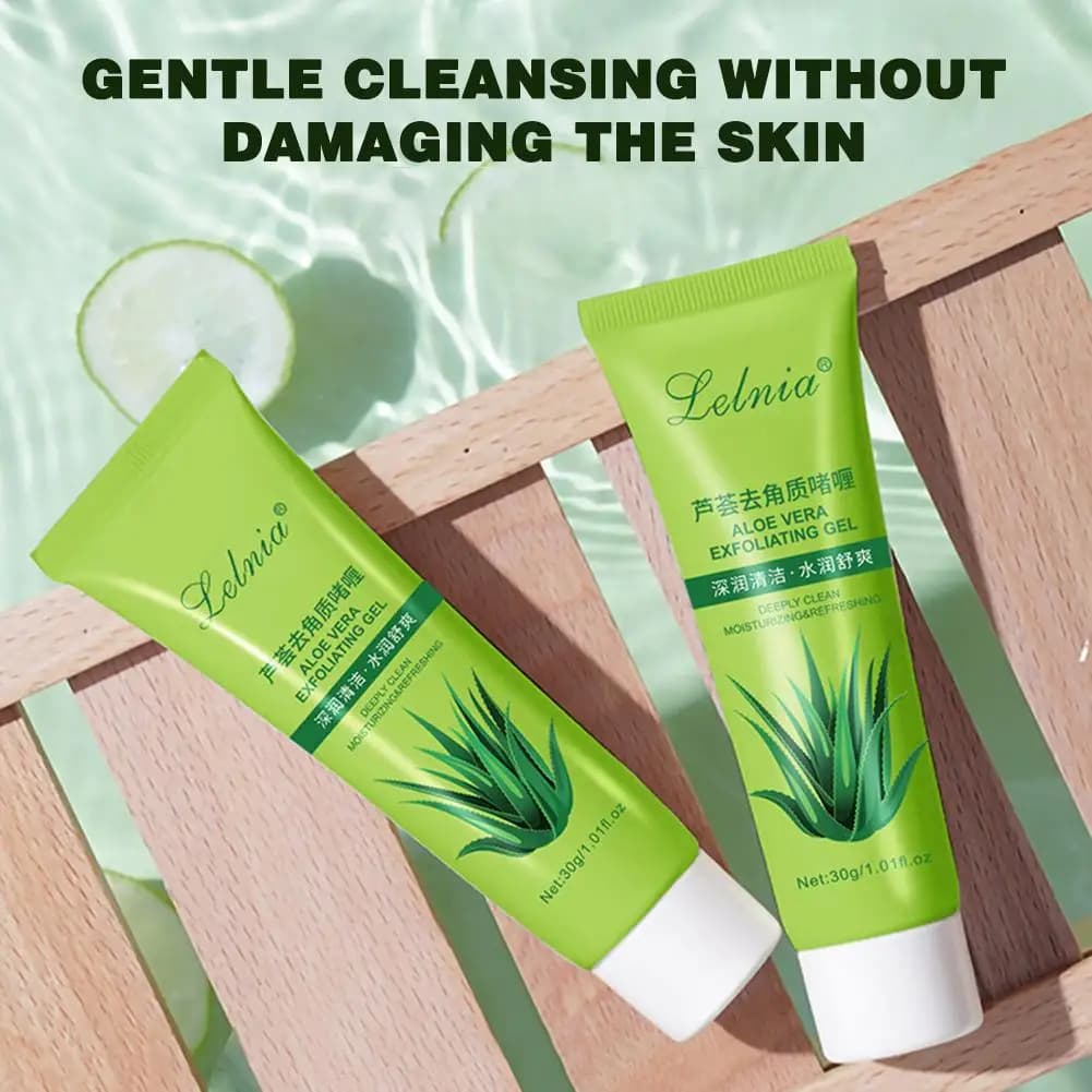 Facial exfoliating gel, delicate exfoliating without facial and body scrub Peeling and cleaning of dead skin, reveal the bright skin 30 ml
