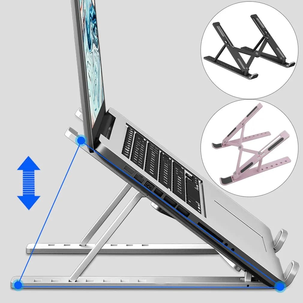 Adjustable Laptop Stand Portable Foldable ABS Tablet Computer for Macbook Apple Air Pro Lenovo Bracket Universal Pad PC Holder