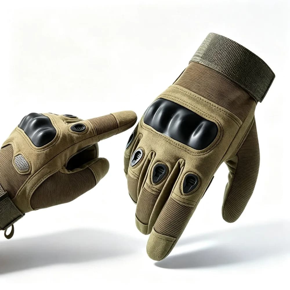 Breathable Summer Full Finger Touch Screen Motorcycle Gloves, Protective Moto Riding Gloves for Motocross Motorbike