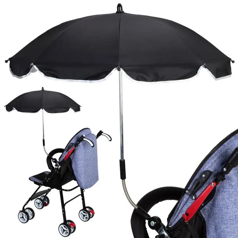 Baby Stroller Sunade Umbrella Rainproof Windproof Baby Carrier Turning Clip Vehicle Sunade Umbrella Frame