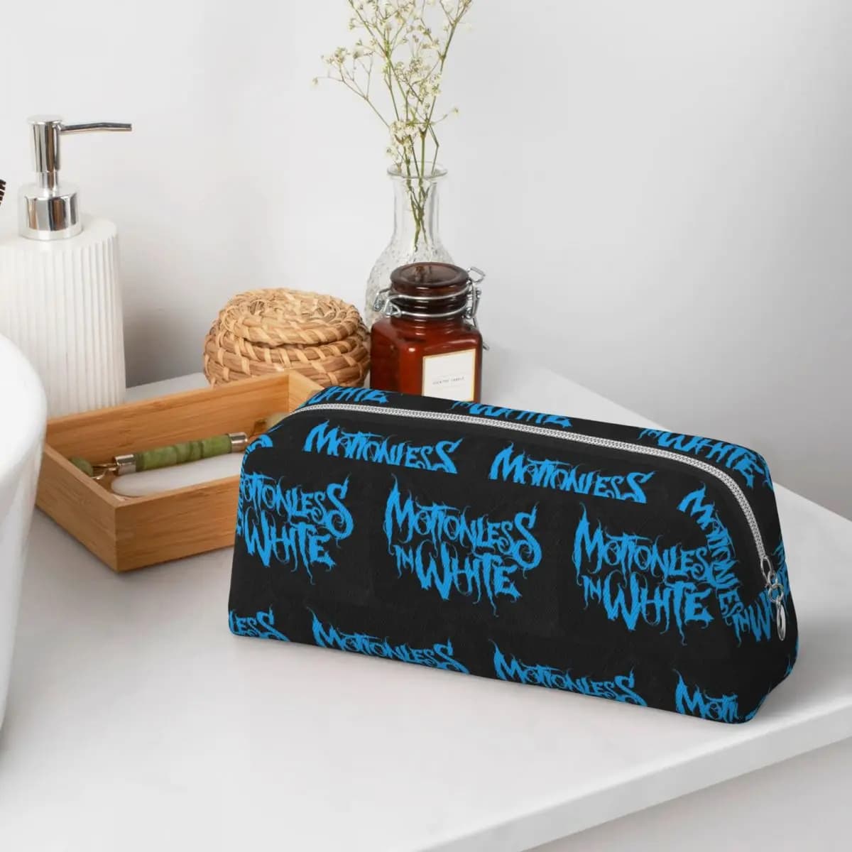 Motionless In White Pencil Cases for Student Gifts Pen Box Pencil Bag Pencil Pouch Storage Stationery Supplies