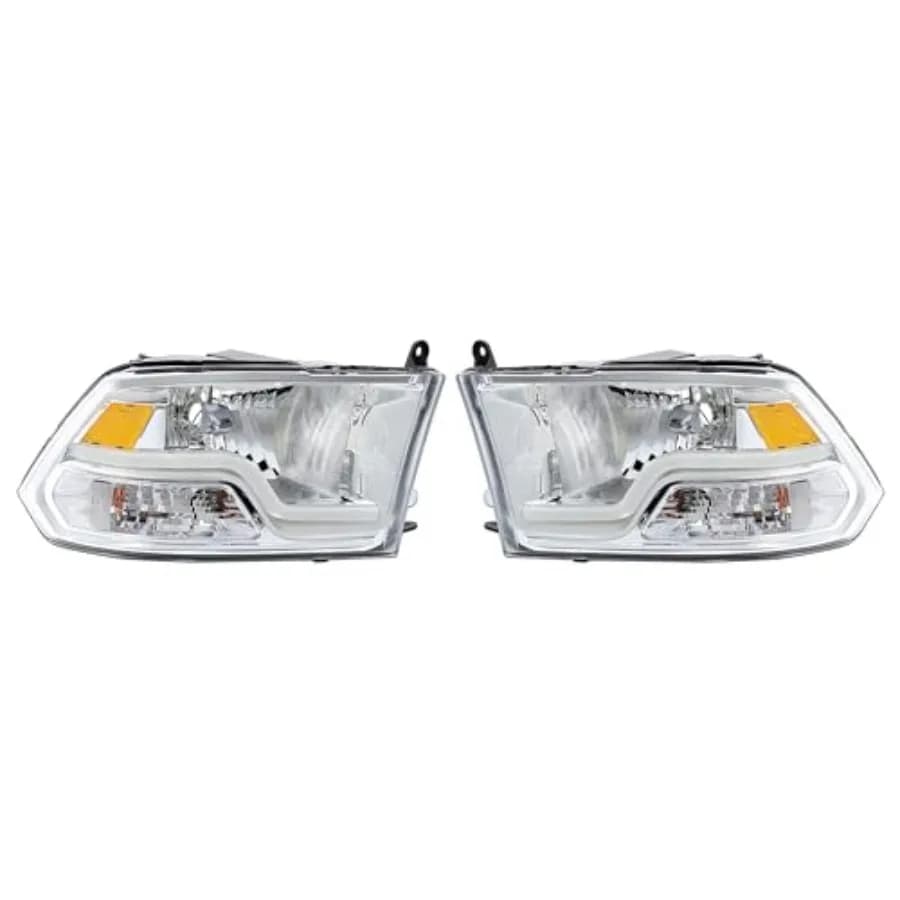 Fari a LED compatibili con Dodge Ram 1500 2500 3500 2009-2018 Sostituzione barra tubo LED per camioncino per CH2503217 CH2502217