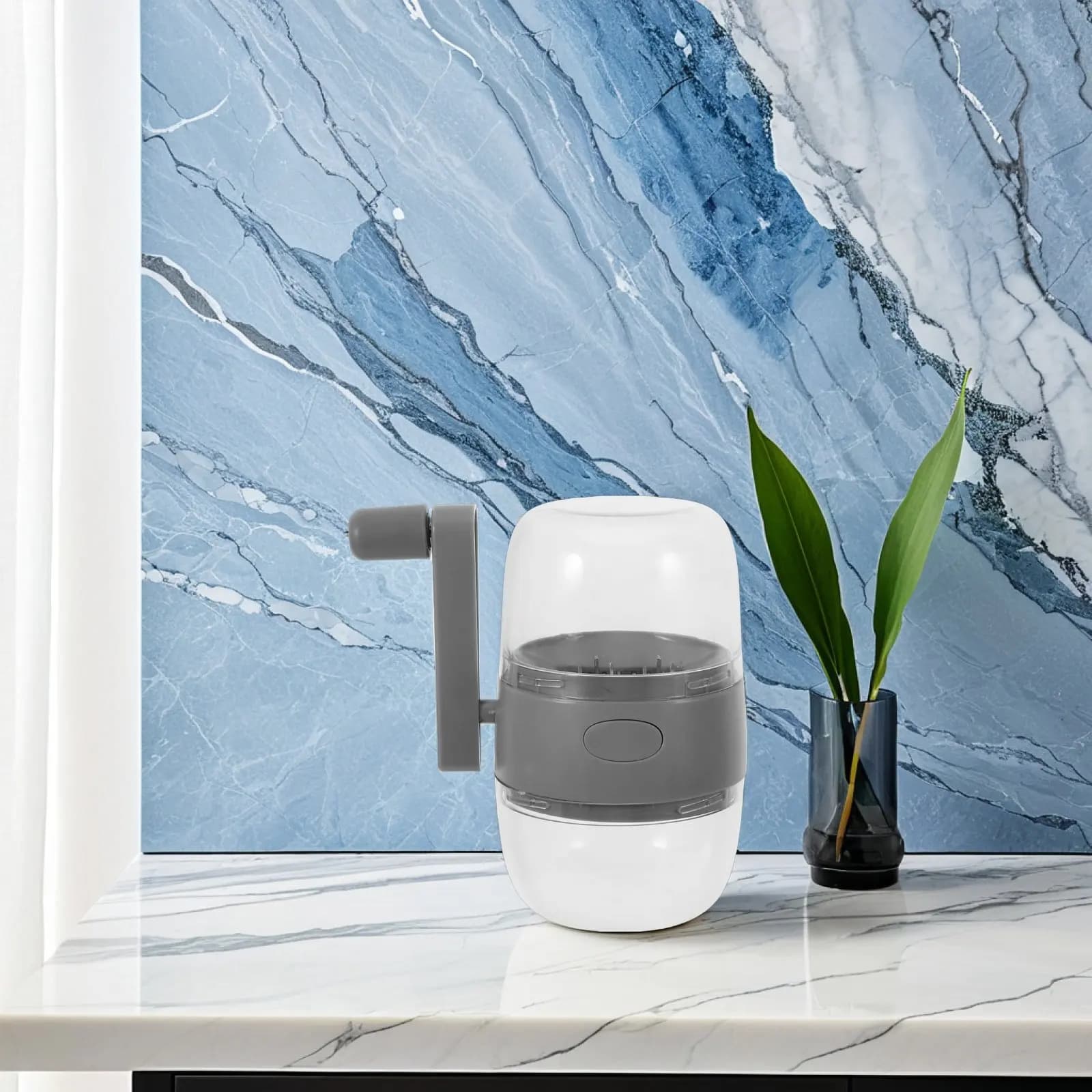 Tritatutto Manuale a Manovella Versatile per Frutta Secca, Noci, Aglio - Processore Alimentare Portatile da Cucina