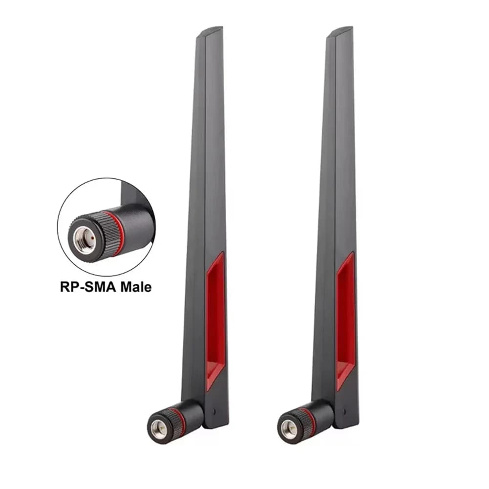 Antenna tri-band da 6 Ghz ad alto guadagno per giochi, 2 pezzi, per accessori router con scheda wireless WiFi, installazione facile