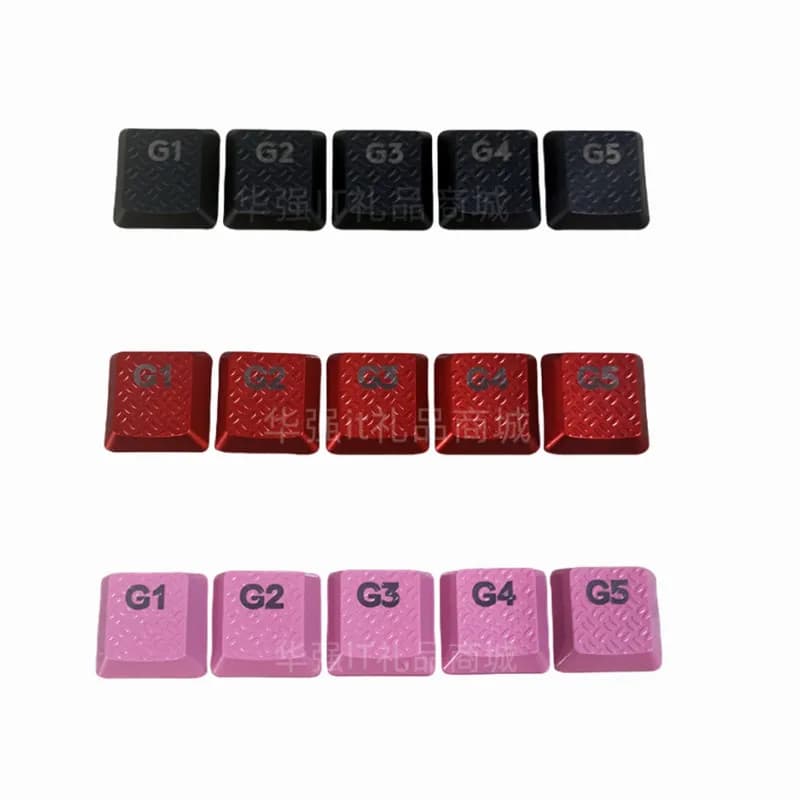 Tasti G1-G5 retroilluminati con texture Tactility per tastiera meccanica Logitech G813 G815 G913 G915 TKL RGB