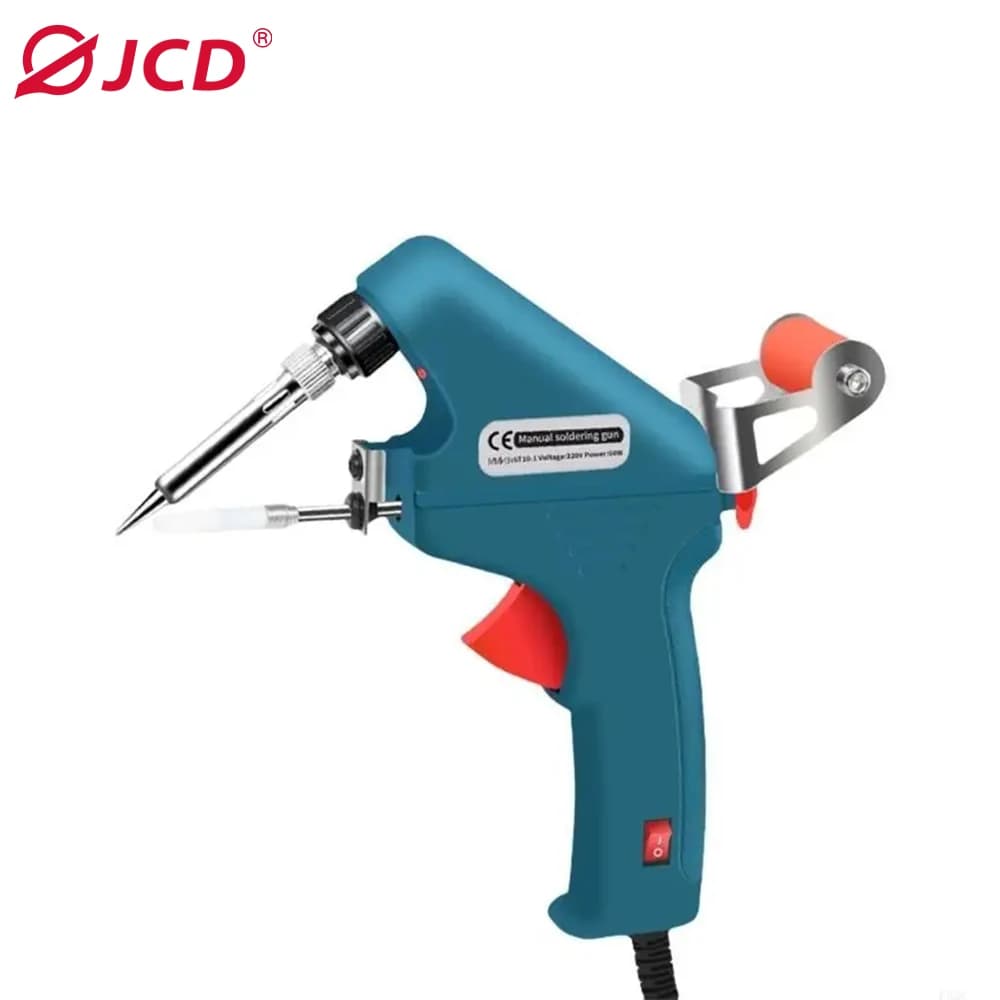 Saldatore Pistola Saldatore Kit di attrezzature Saldatrice per riscaldamento interno Tenuto in mano EU 220V Elettrico 60W Alimentazione automatica di stagno