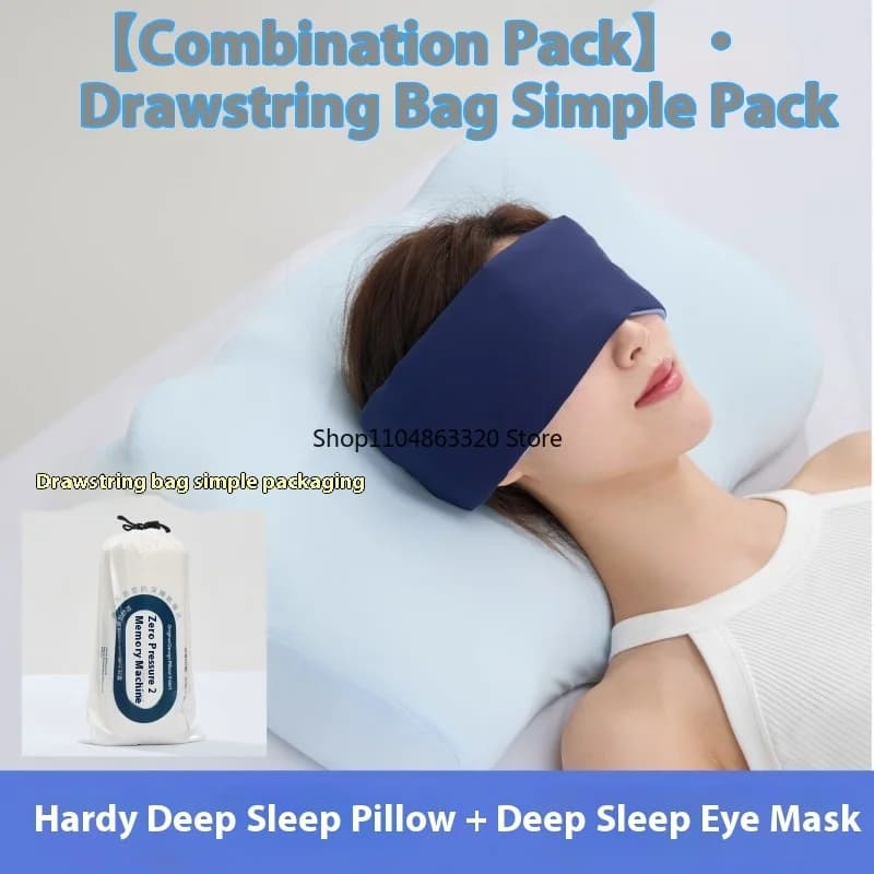 Cuscino in Memory Foam a Base Biologica per Alleviare il Dolore al Collo e Favorire il Sonno Profondo - Supporto Cervicale a Recupero Lento e Zero Pressione per Adulti