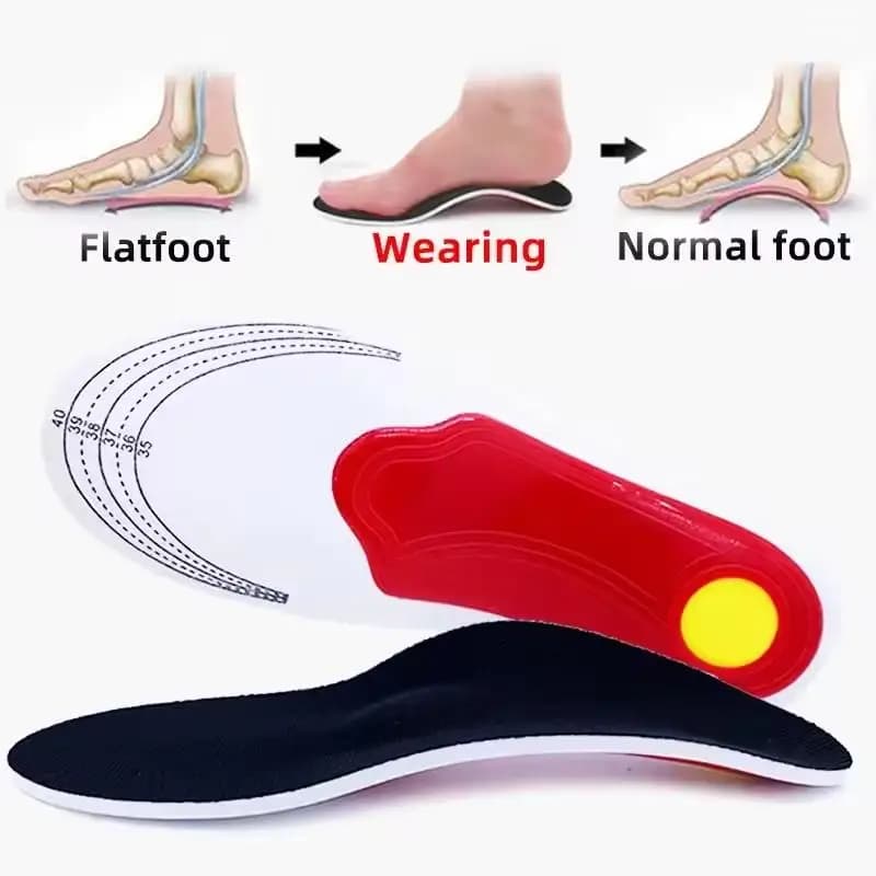 Solette di supporto per arco alto ortopedico premium Cuscinetto in gel Supporto per arco plantare 3D Piedi piatti per donna Uomo Scarpe da lavoro ortopediche Dolore al piede con suola