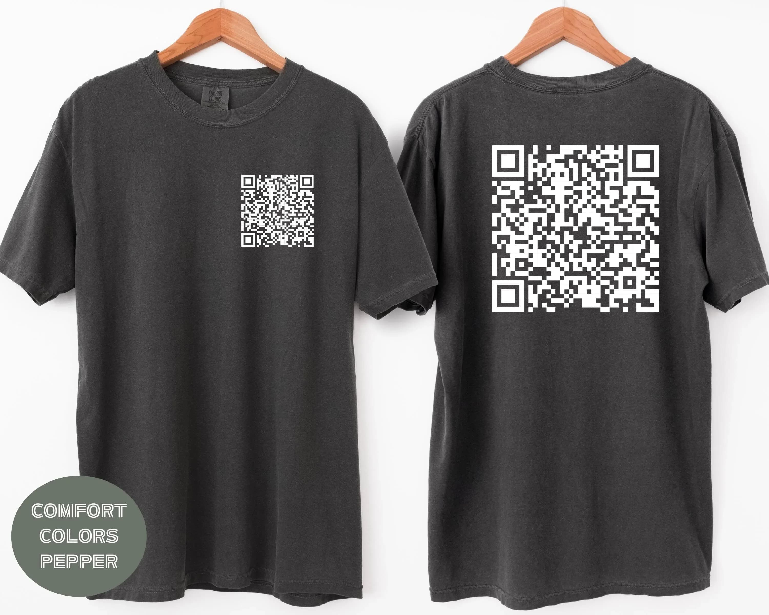 Maglietta con Codice QR 'Voglio uscire con me' con Frase Divertente e Sarcastica per Amici, Colleghe o Lui/Lei