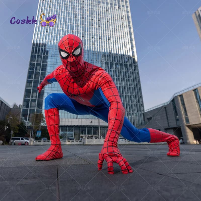 Costume cosplay ragno Tuta stampata in 3D Peter Parker Uniforme tuta puntelli Festa di carnevale di Halloween Abbigliamento da gioco