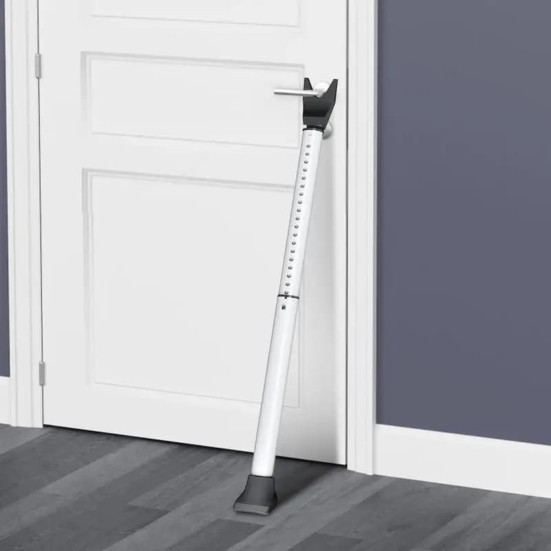 3 in 1 barra di sicurezza per porta regolabile di sicurezza domestica fermaporta di sicurezza per porte scorrevoli e porte anteriori barra antifurto