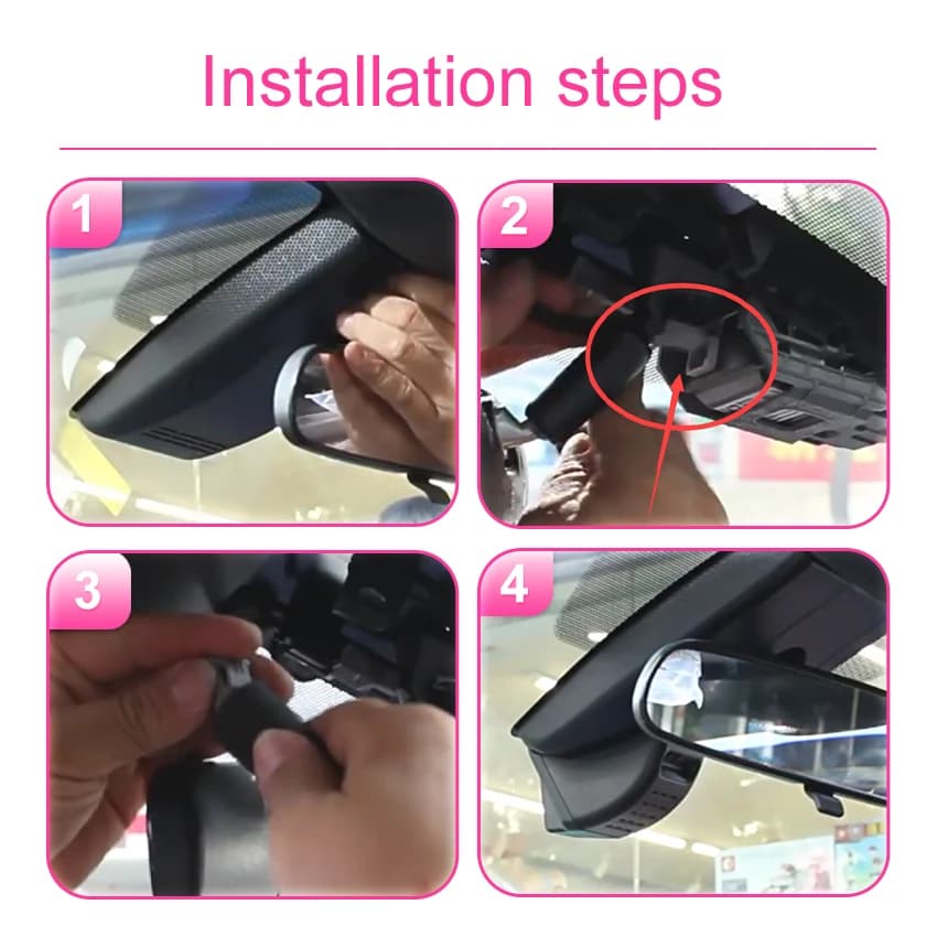 Car DVR Plug and Play 4K 2160P Night Vision Dash Cam Dashcam Camera,Accessories for Toyota C-HR CHR 2017 2018 2019 2020