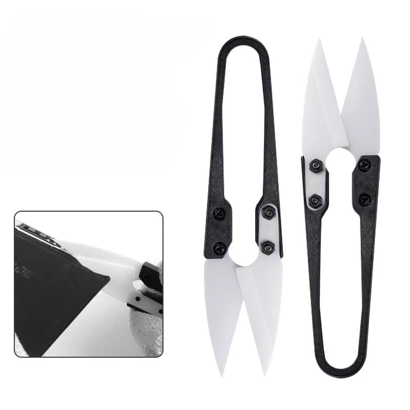Multi Functional Ceramic Scissors For Mobile Phone Battery Maintenance Insulation Not Conduct Electricity Tools