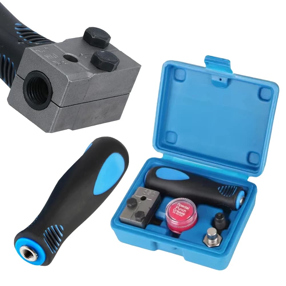Kit di Attrezzi per Svasatura Tubi Freno da 3/16 Pollici, Set di Utensili Manuali per Svasatura Linee Freno per Moto, Auto e Camion