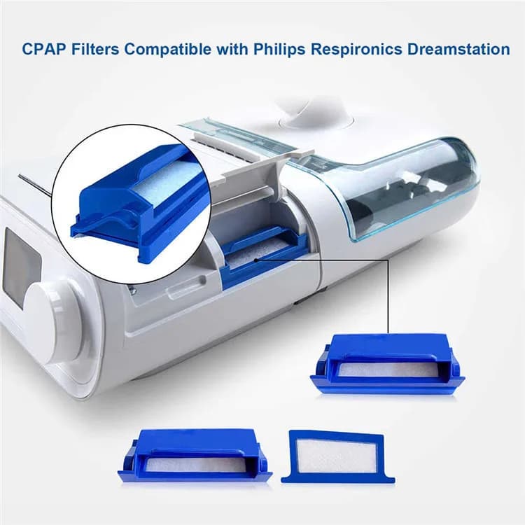 52 Pezzi di Filtro in Cotone per Respiratore Philips DS500/DS700, Filtro in Cotone per DreamStation
