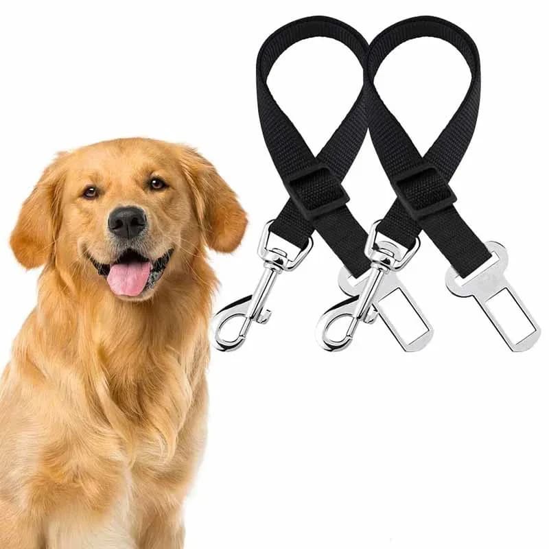 1/2 pz. Cintura di sicurezza regolabile per animali domestici (gatti e cani) per auto, clip per imbracatura e guinzaglio per cani, collari di sicurezza per cani, accessori