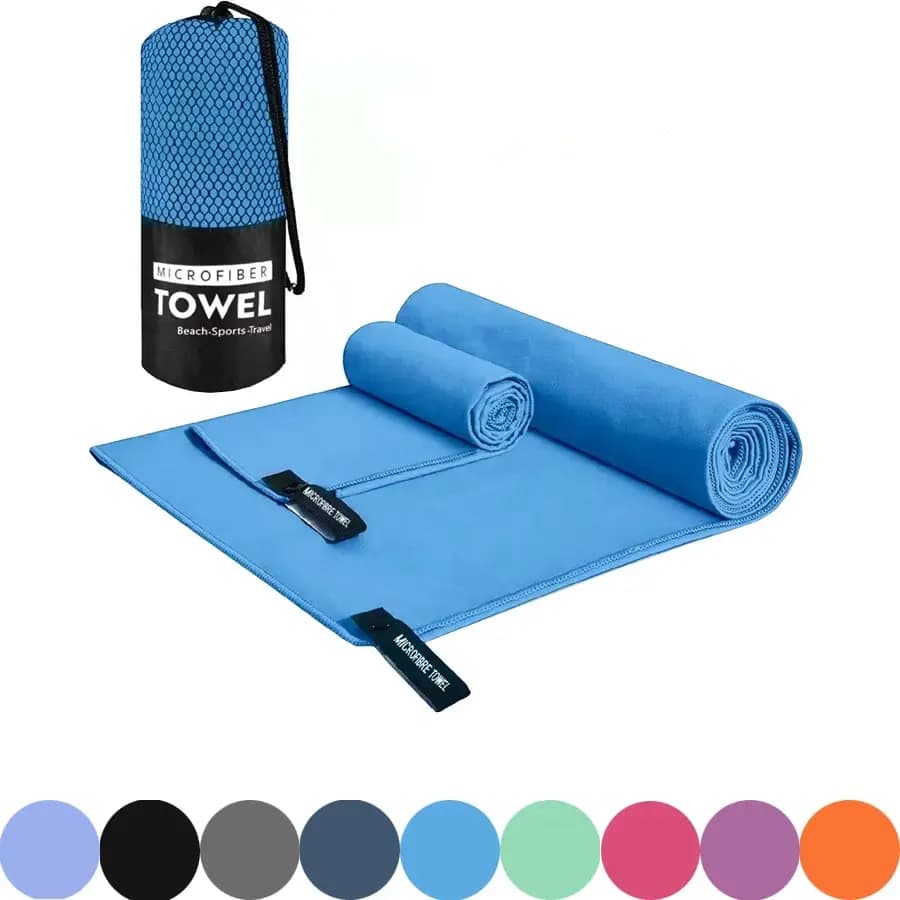 Asciugamano Sportivo ad Asciugatura Rapida 40X80/76X152CM in Microfibra per Corsa, Yoga, Palestra, Fitness, Basket, Campeggio, Escursionismo, Spiaggia