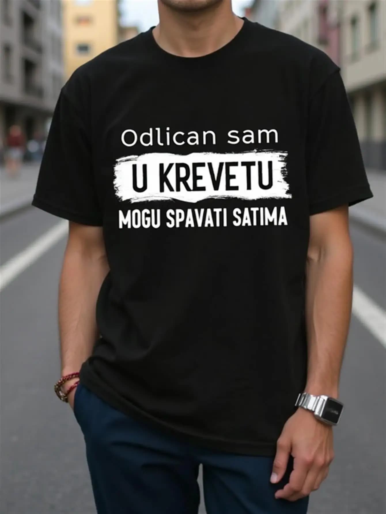 T-shirt nera da uomo, morbida e traspirante, puro cotone, t-shirt girocollo adatta per tutti i giorni e formali, camicia casual semplice, ideale per compleanno e anniversario, ideale per lui, abbigliamento essenziale per tutti i giorni, versatile, geometrico