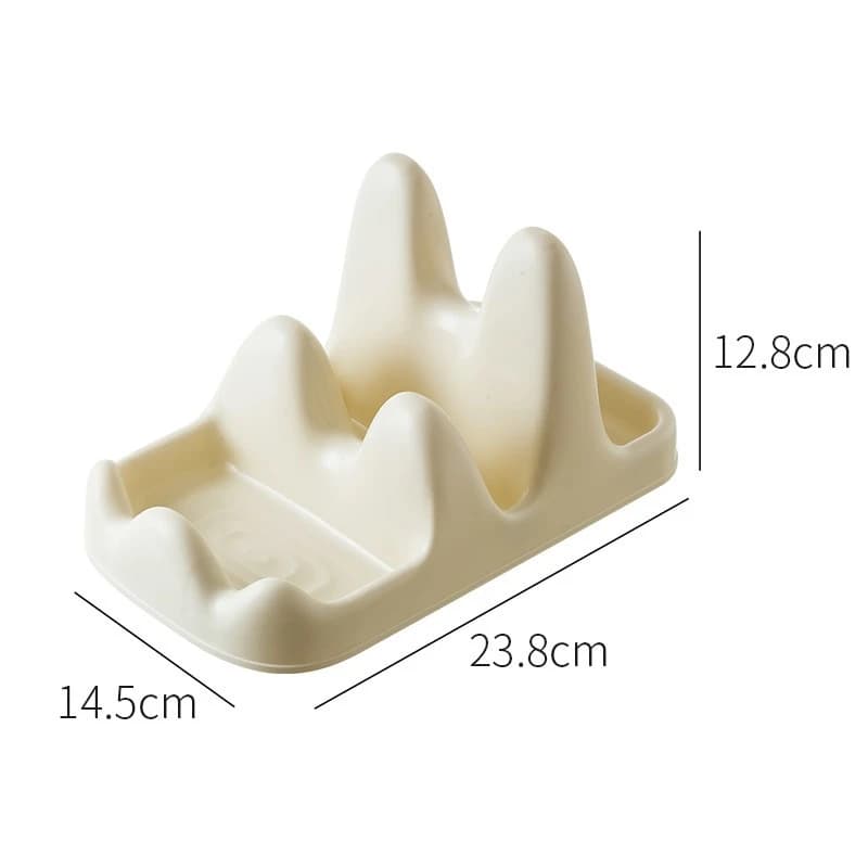 Light Luxury Double-Layer Pot Lid And Cutting Board Rack Countertop Transparent Utensil Drainer For Cutting Board Storage Rack
