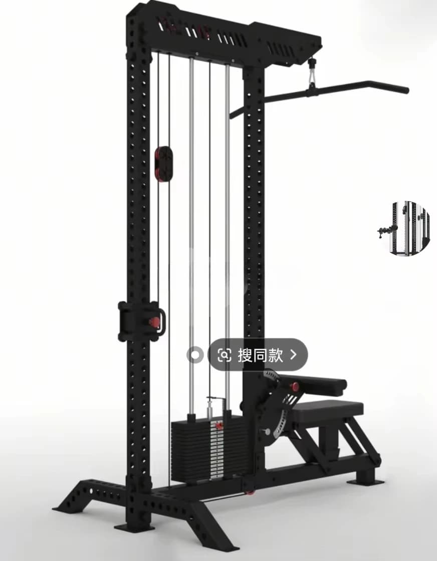 New Concept 3-in-1 Rater Machine with Stackable Weight System, Commercial Fitness Equipment