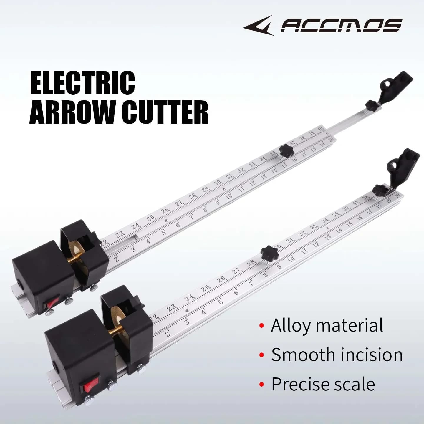 Professional Electric Shaft Cutter Adjustable Cutting Tool with Scale Ruler for Carbon & Aluminum & Wood Arrow Shafts