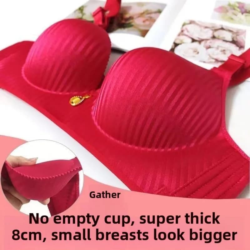 Reggiseno push up da donna di vendita calda Reggiseno intimo confortevole senza fili regolabile con coppa Mantou ispessita da 8 cm per busto grande