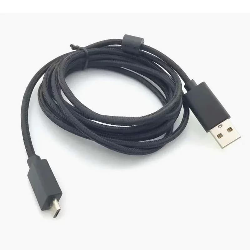 Applicable gaming headphone cable, real magnetic ring, USB woven cable, call lighting up to 2 meters
