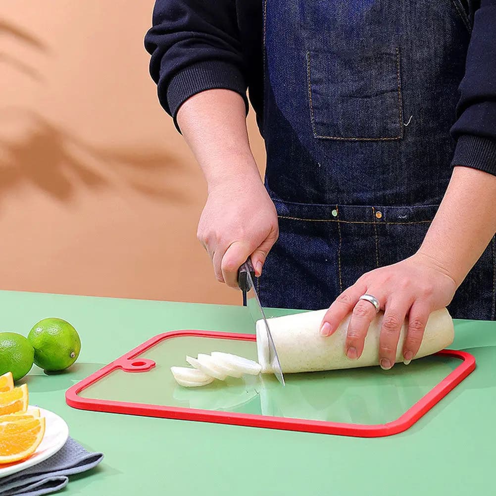 Tagliere in Vetro Temperato Antiscivolo per Cucina, per Verdure e Carne, Riutilizzabile, Utensile Domestico