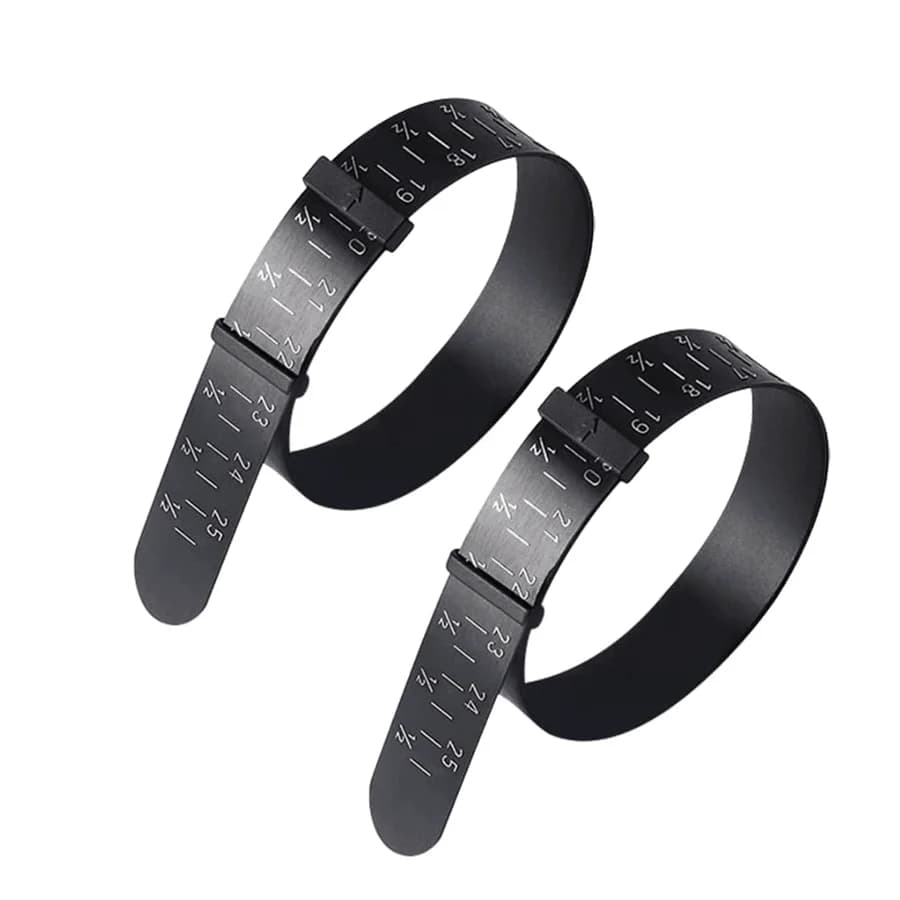 2pcs Digital Ring Sizer With Magnifier, Bracelet Wrist Measuring Tape, Precise And Clear Scale, Optional Sizes, Ring Size Measuring Ruler - US 1-17 Sizes, Portable And Durable For Anytime Measurement, Exquisite Gift For Her