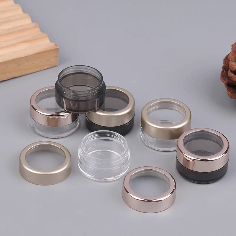 5g Transparent Plastic Bottle With Glitter Dust Box For Shade Nail Gel Sequins Separate Case Packing Organizer for Cosmetic manicure