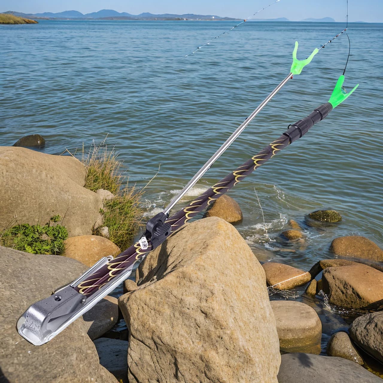 Supporto completo per canna da pesca, supporto e attrezzatura di supporto con accessori per pescatori professionisti e hobbisti uguali