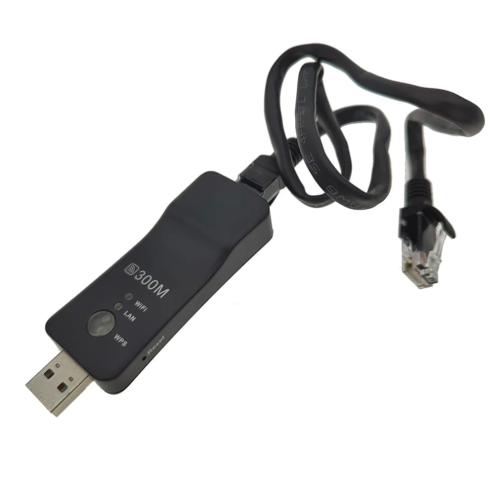 Wireless USB universale 300Mbps per Smart TV Ripetitore Wifi Adattatore Ripetitore di rete Ethernet per Samsung Sony LG TV