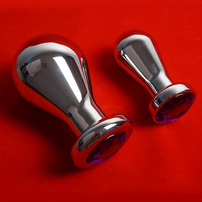 Weighted metal anal trainer head plug sex toys, buttplug anal trainer training