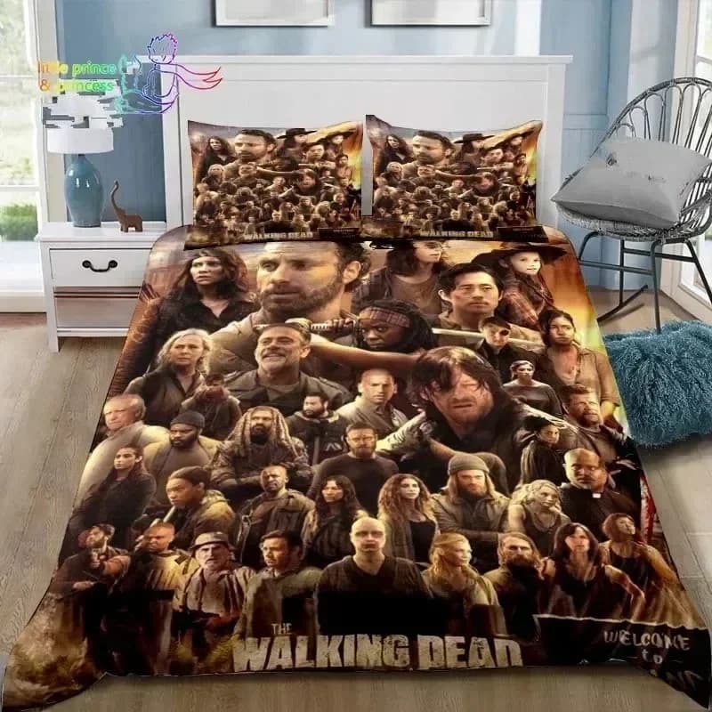 Di lusso Nuovo 3D Stampa Walking Dead Daryl Dixon Wings Mark Set di biancheria da letto Singolo Doppio Completo King Set Camera da letto per bambini per adulti Stampa 3D