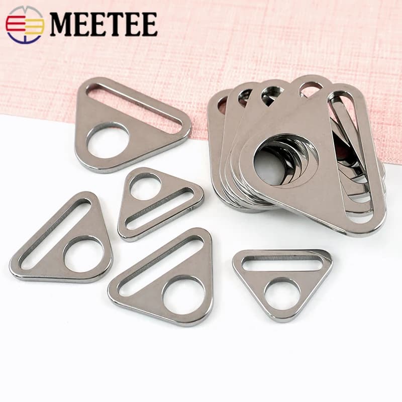 5/10/20 Pezzi Fibbia di Regolazione per Cintura in Acciaio Inox 20-38mm, Chiusura Antiscivolo per Cinghie, Ganci Decorativi, Accessori Fai-da-Te