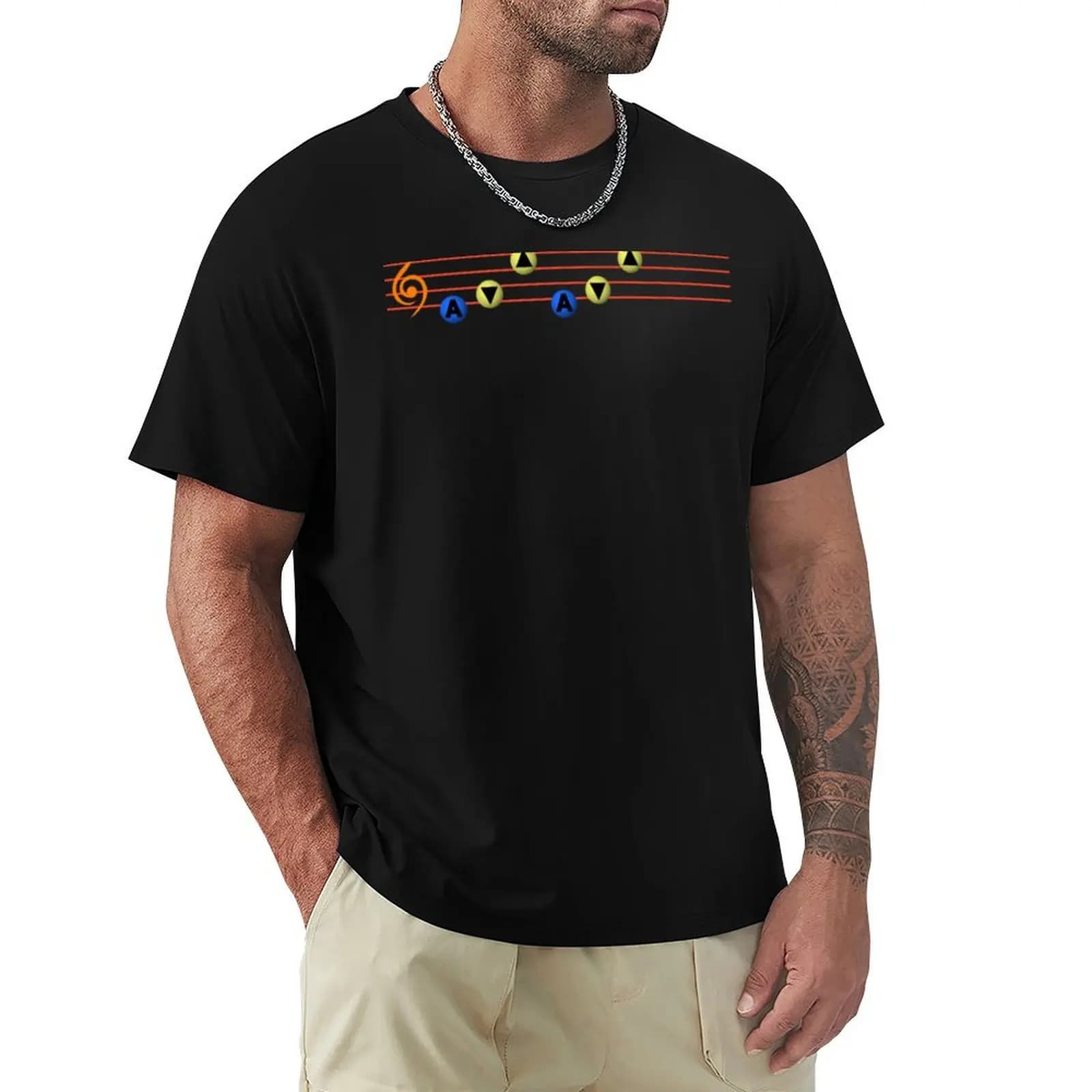 Ocarina Melodies - T-shirt Song of Storms T-shirt sportiva casual in cotone a maniche corte