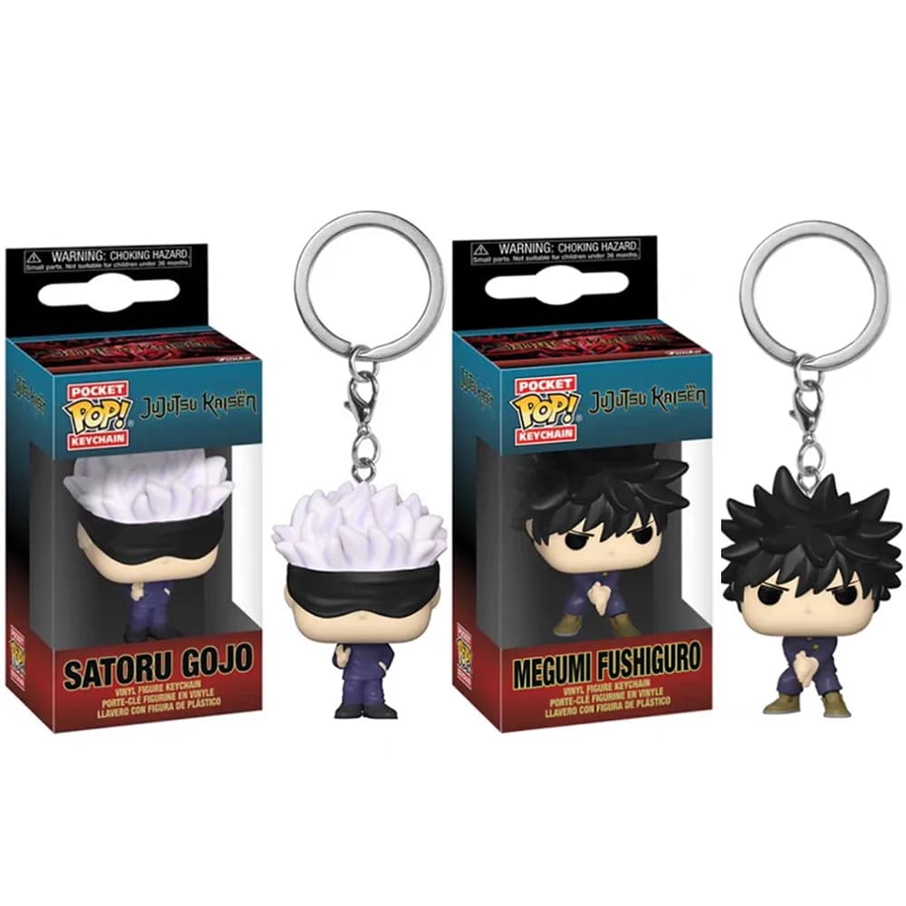 Portachiavi Funko POP Anime Jujutsu Kaisen, Modellini in Vinile di Satoru Gojo, Nobara Kugisaki, Yuji Itadori, Giocattoli e Ciondoli Regalo