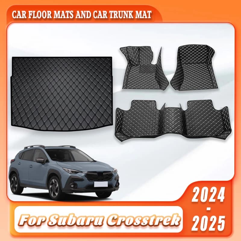 Tappetini Personalizzati e Rivestimento Bagagliaio per Subaru Crosstrek 2024 2025, Resistenti, Impermeabili, Antimacchia, Accessori Interni Auto