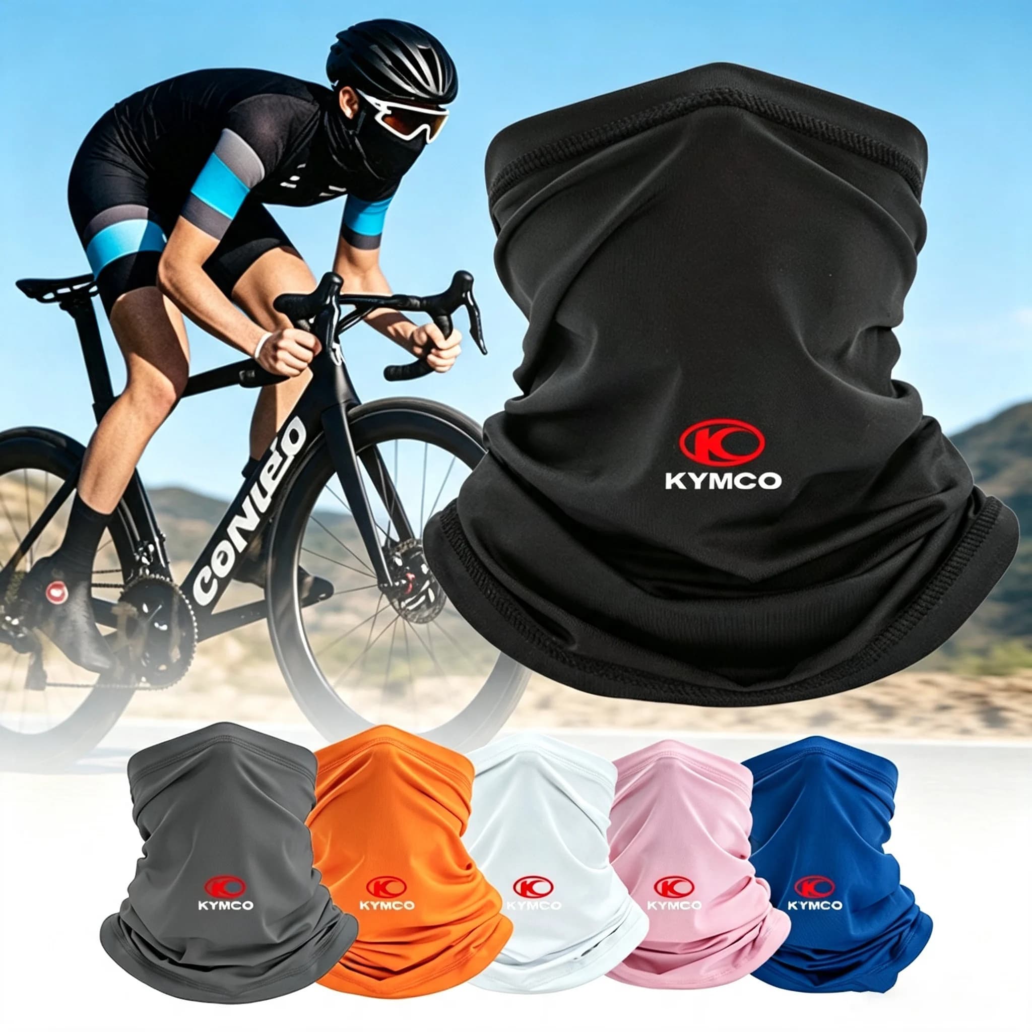 Motorcycle Face Mask Outdoor Cycling Neck Scarf Sunscreen Mask For KYMCO DOWNTOWN XTOWN 125 300 125i 300i DTX360 AK550 CV3 CT250