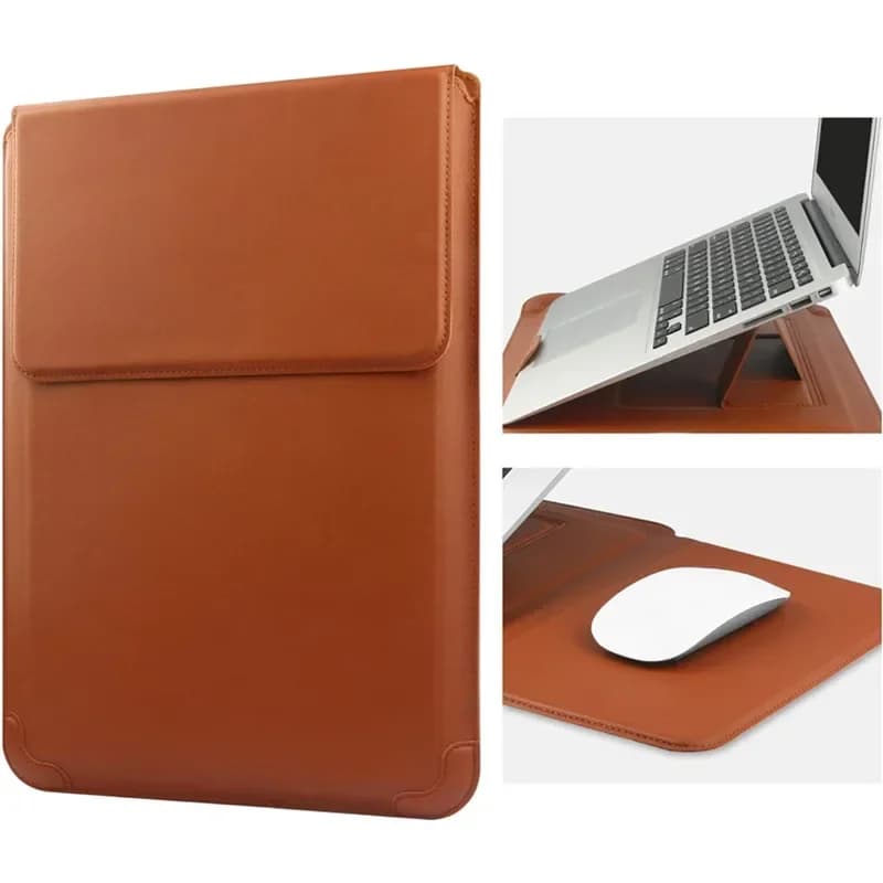 Custodia protettiva per laptop in pelle portatile per MacBook Air 12 13 14 15 16 pollici M5 M4 M3 M2 Chip Mac Custodia regolabile