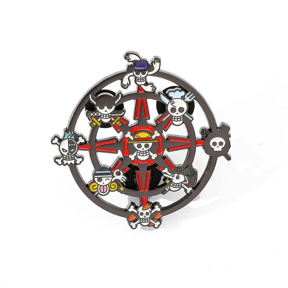 1 Pc Cartoon Monkey D. Luffy Brooch Handsome Skull Enamel Pin Backpack Clothes Jewelry Metal Badges Accessories Gifts for Friend