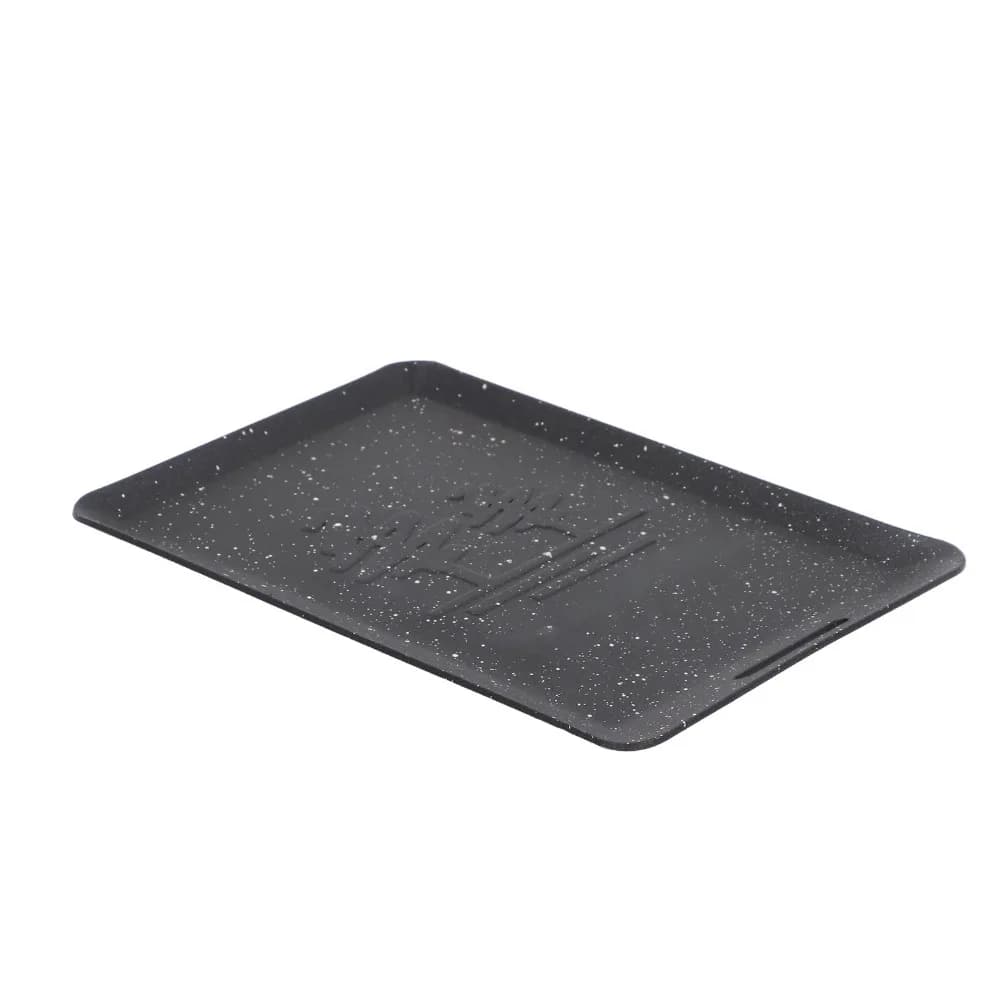 Iron Maifan Stone Frying Pan Rectangular Shape Black Mini Grill Pan Non Stick Coating with Handle and Bag Grill Plate