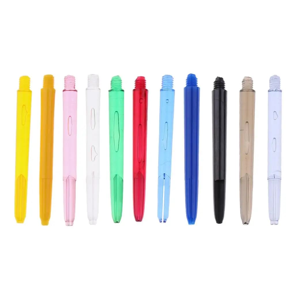 Accessori per Freccette in Plastica, 30 Pezzi, Aste da 48mm 2BA Leggere per Freccette con Punta Morbida e in Acciaio