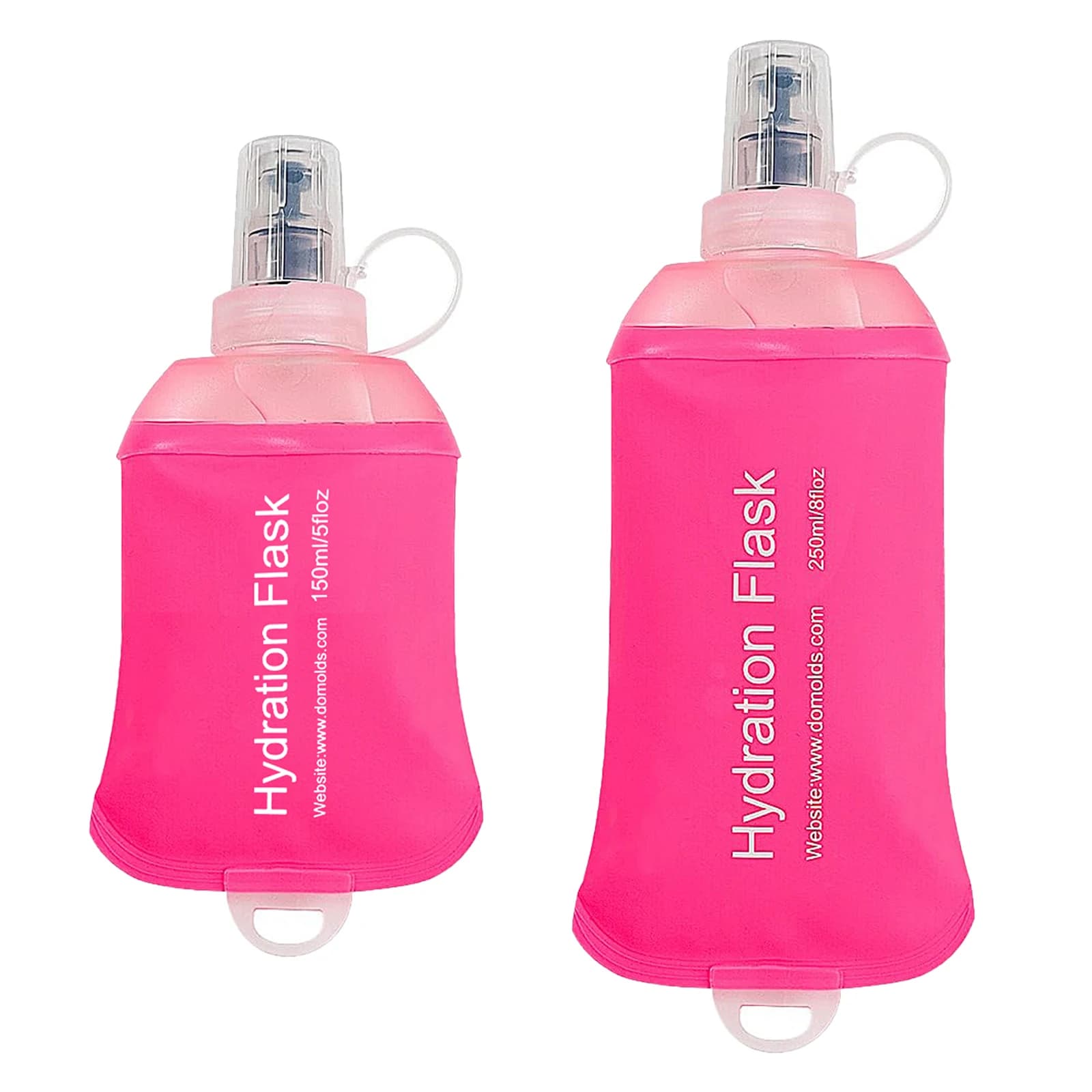 250ML 150ML Soft Flask, TPU Collapsible Soft Water Bottle for Hydration Pack, Running Vest, Leak-Proof Folding Water Bottle