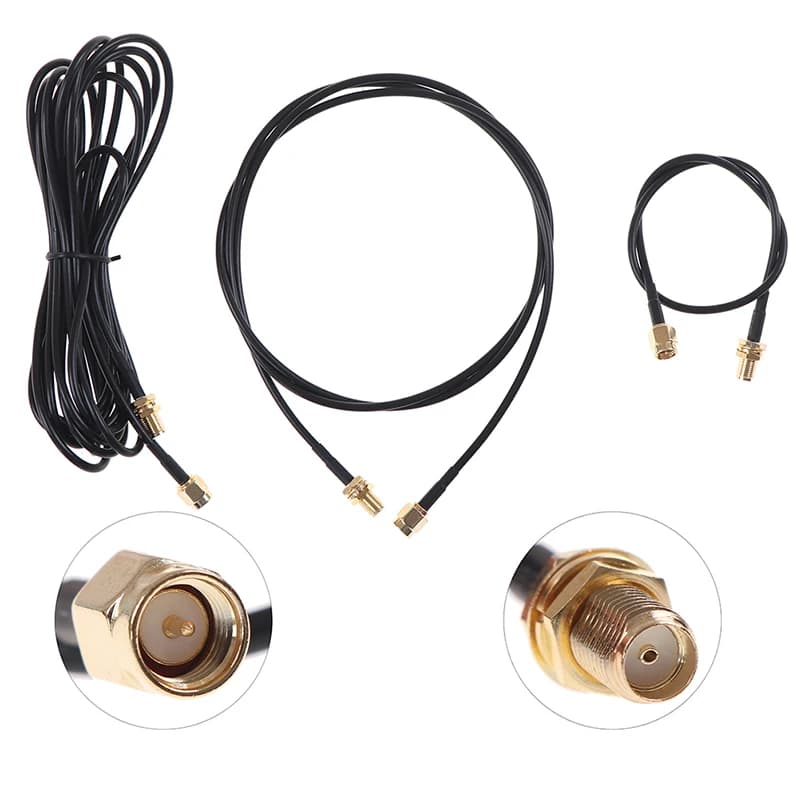 [7015] Cavo SMA Maschio-Femmina da 0,3-5M RG174, Adattatore Connettore RF, Cavo Antenna WIFI