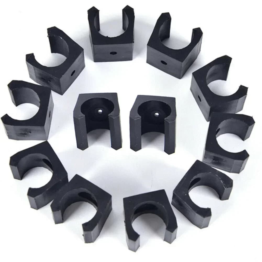 12pcs Billiard Cue Replacement Holder Wall Mounted Plastic Billiard Cue/Fishing Rod Stick Holder Clips Billiard Accessories